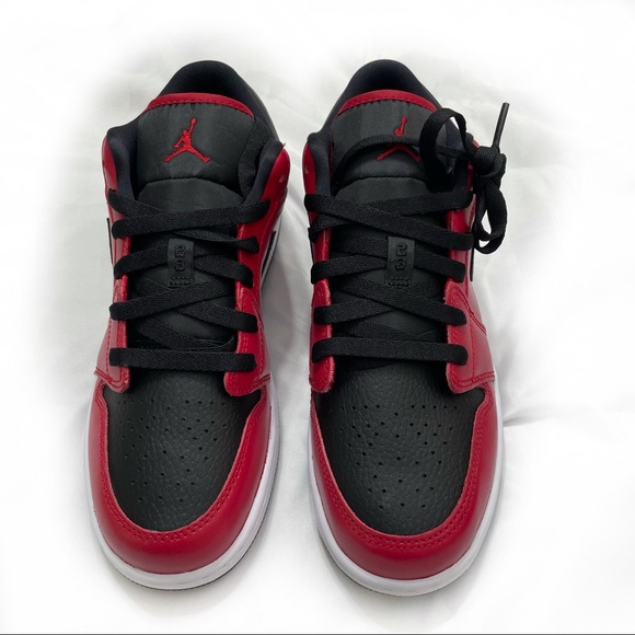 AIR JORDAN 1 LOW GYM RED / BLACK - Picture 7 of 14
